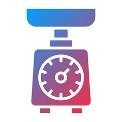 Kitchen Scale Icon Style
