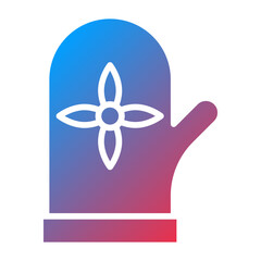 Oven Mittens Icon Style