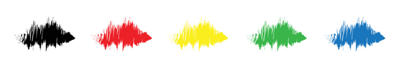 Splash colour icon, vector illustration