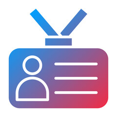 Student Card Icon Style