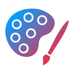 Color Palette Icon Style