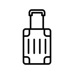 Baggage, luggage line icon color editable