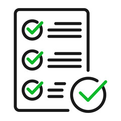 Assessment checklist icon. Feedback Or checklist concept illustration