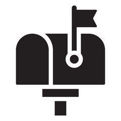 Mail box icon. Post office, Mailbox illustration