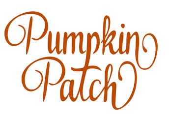 Pumpkin patch background inspirational positive quotes, motivational, typography, lettering design. Trendy calligraphic style. It can be used for card, mug, poster, t-shirts. Fall