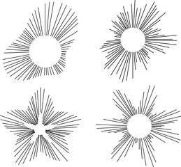 Fototapeta premium vector audio sound waves pulse in circle form