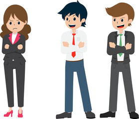 Salary Man 01 are bullying female colleagues