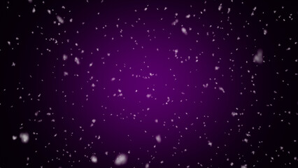 Abstract winter background, layer of snowflakes overlay texture. Purple violet colour