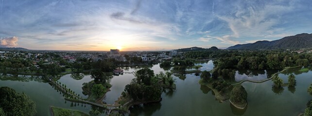 Taiping, Malaysia - September 24, 2022: The Landmark Buildings and Tourist Attractions of Taiping