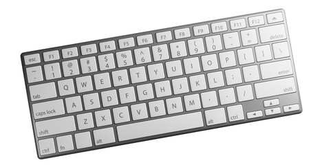 computer keyboard isolated on white