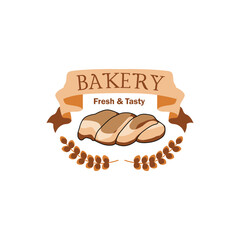 Bread label vector clipart design