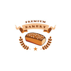 Bread label vector design concept