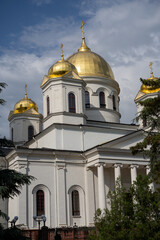 Fototapeta na wymiar Alexander Nevsky Cathedral in Simferopol, Crimea.