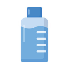 Vector graphic of water bottle. Drink bottle illustration with flat design style. Suitable for poster or content design assets