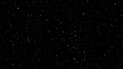 Animation of Fly trough the space with millions stars in Dark Universe Background 4K