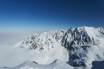 Picturesque view from Koscielec Peak 