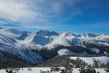 Wonderful winter landscape photography of Tatra National Park   