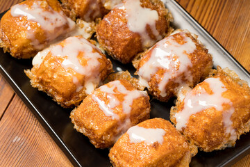 Fried milk fragrant small steamed bread