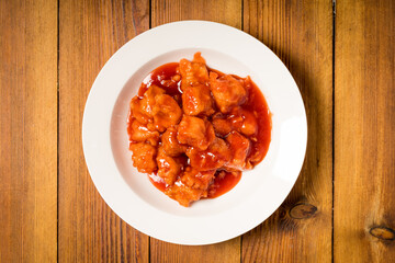Special Chinese Food Tomato Sweet and Sour Pork
