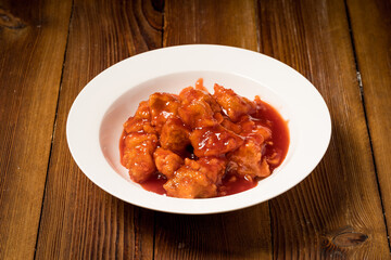 Special Chinese Food Tomato Sweet and Sour Pork