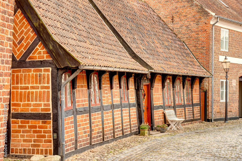 Canvas Prints Ribe, Denmark, HDR Image