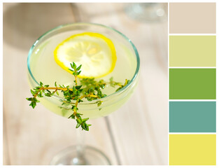 Summer color palette. Harmonious colour combinations.
