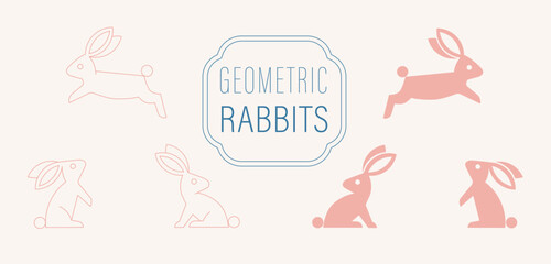 Set of geometric minimal rabbits 