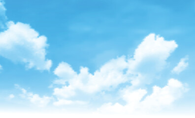 Background with clouds on blue sky. Blue Sky vector - 534215762
