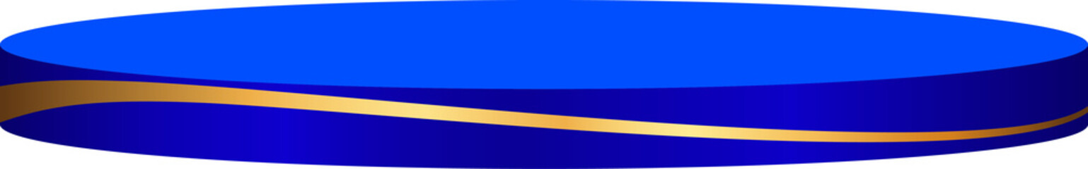 luxurious blue podium, pedestal, cosmetic product display