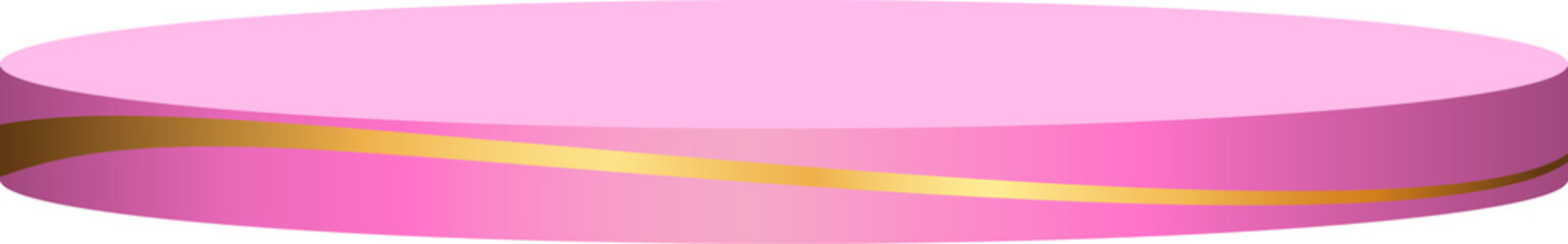 Obraz premium luxurious pink podium, pedestal, cosmetic product display