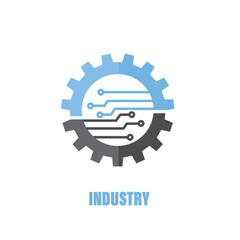 industry concept symbol and vector design. isolated on white background.
