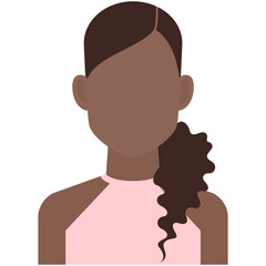 Hispanic young woman avatar icon vector isolated