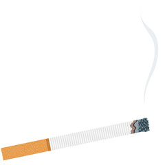 Smoke cigarette vector stop tobacco addiction icon illustration