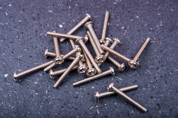 tapping screws made of steel.