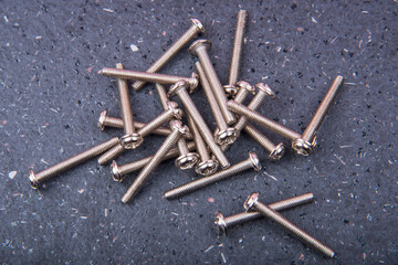 tapping screws made of steel.