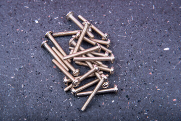 tapping screws made of steel.