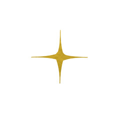 Gold Metallic Star