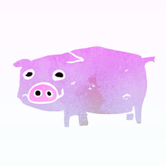 piggy bank isolated on white