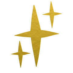 Gold Metallic Star