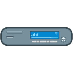 Obraz premium Smart music player vector remote wireless controlled IOT