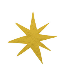 Fototapeta premium Gold Metallic Star