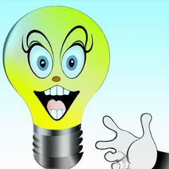 light bulb cartoon