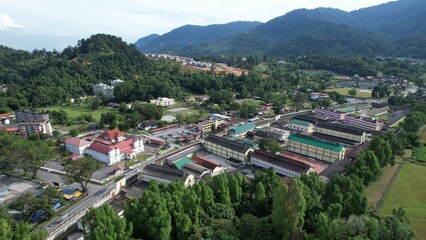 Taiping, Malaysia - September 24, 2022: The Landmark Buildings and Tourist Attractions of Taiping