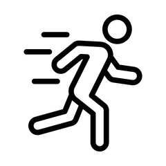 running line icon illustration vector graphic