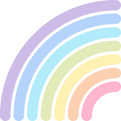 Pastel Rainbow for Decoration