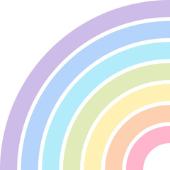 Pastel Rainbow for Decoration