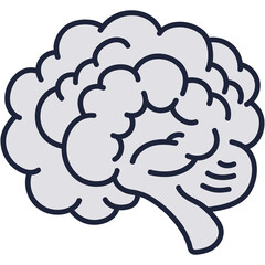 Brain icon vector illustration on white background