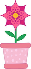 Flower in Pot for Decoration