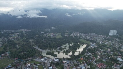 Taiping, Malaysia - September 24, 2022: The Landmark Buildings and Tourist Attractions of Taiping
