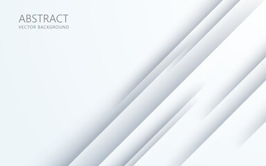 abstract modern white gray diagonal stripe with shadow and light background. eps10 vector